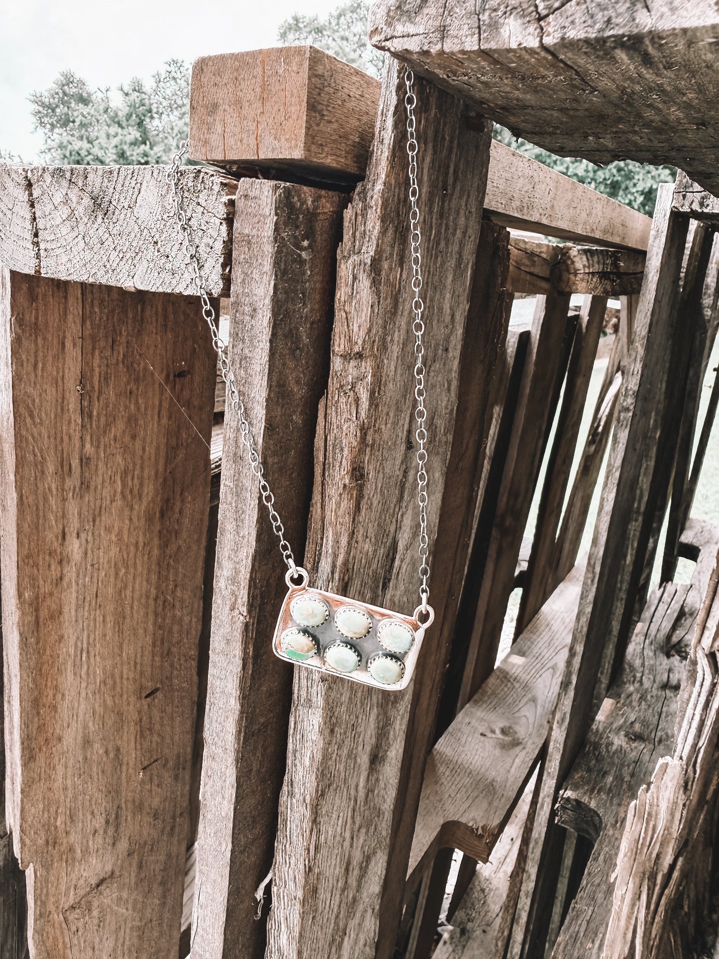 Stoned By Six Necklace in Green
