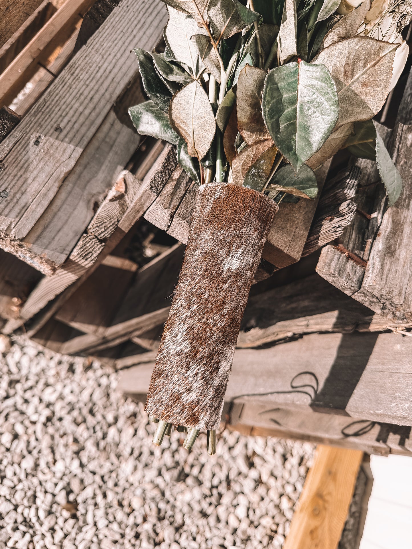 Cowhide Bouquet Wrap