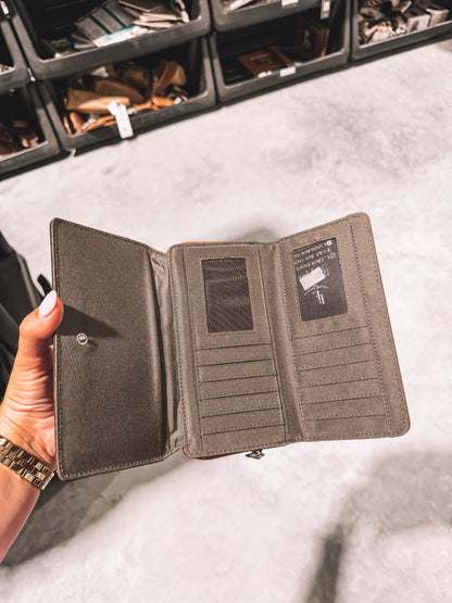 Embossed Leather Wallet