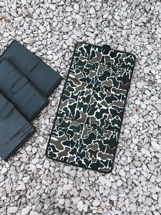 Portable Changing Pad - Old School Camo