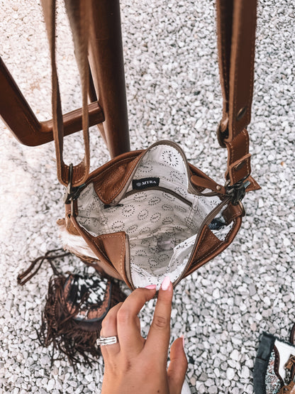 Edgy Cowhide Crossbody