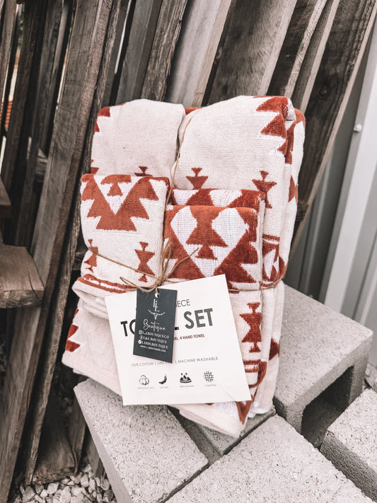 Sands Aztec Bath Towel Set of 7