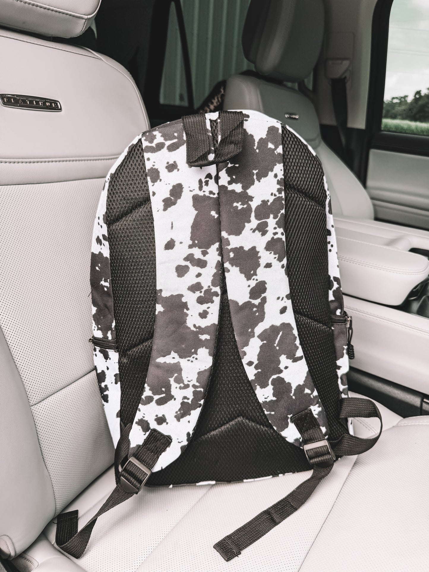 School Backpack - Black Cow