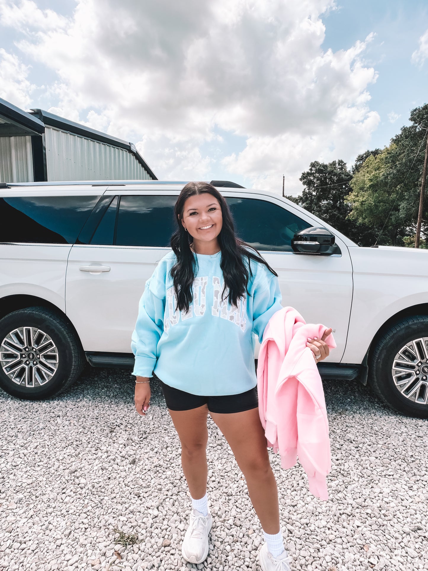 Ice Camo Lulu Mac Oversized Crewneck