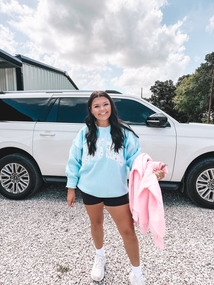Ice Camo Lulu Mac Oversized Crewneck