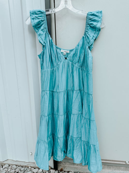 Blue Ruffle Dress