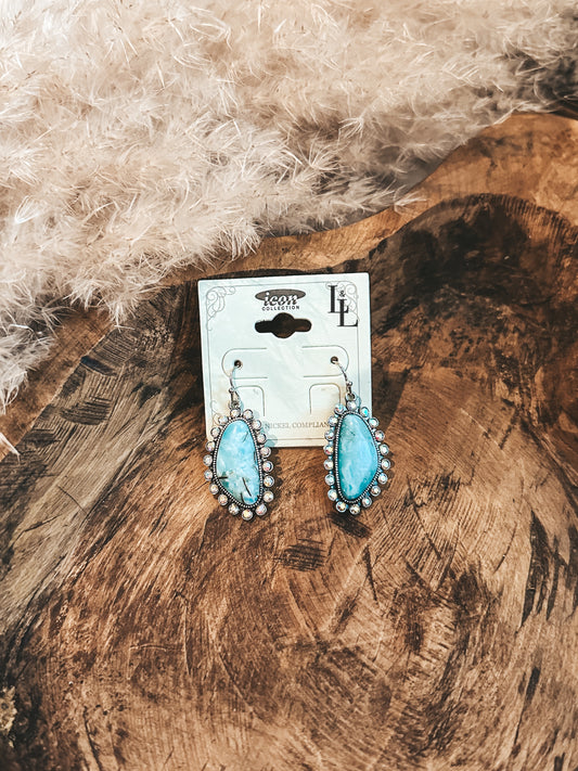 Turquoise Sparkle Earrings