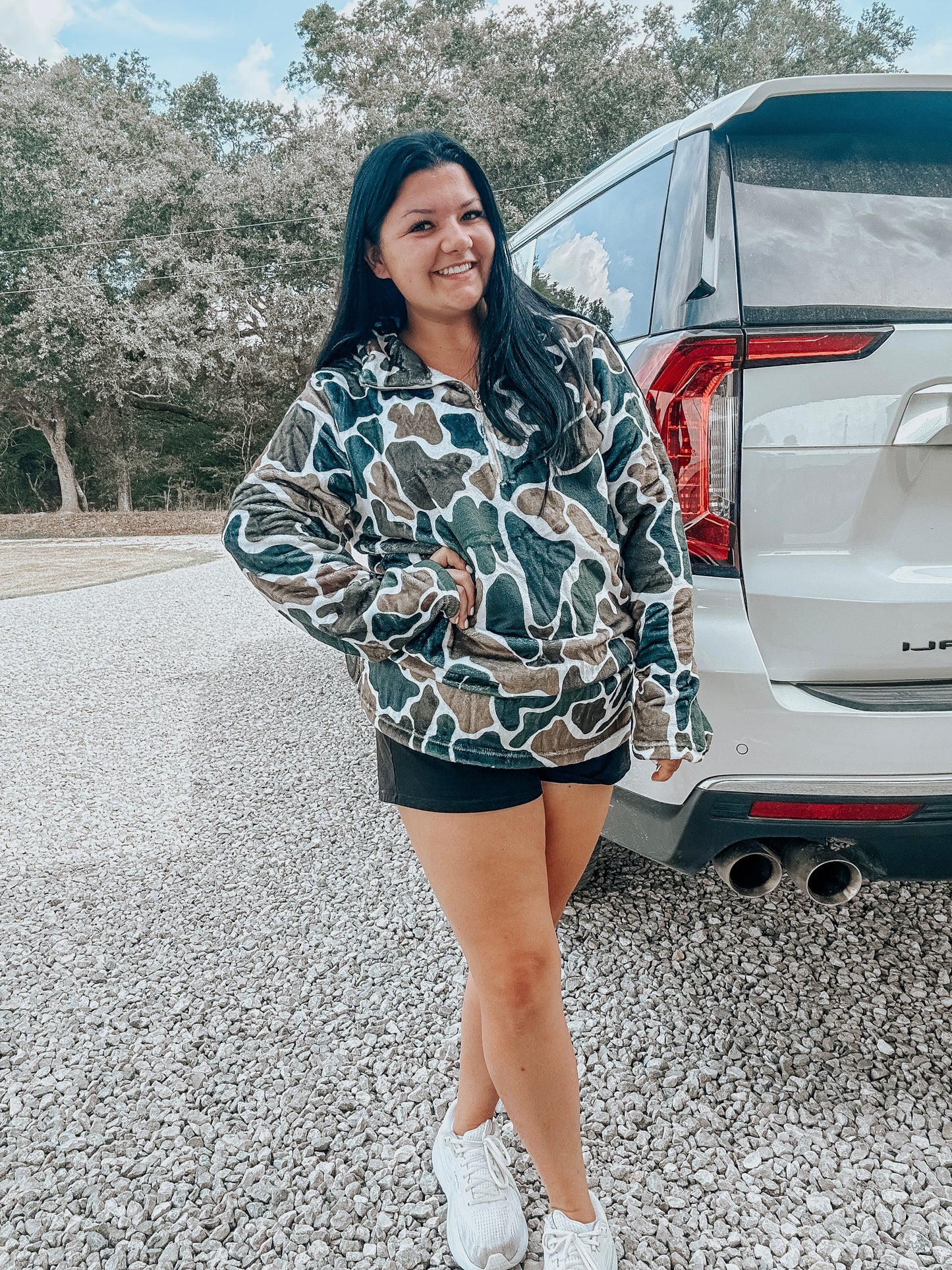 Old School Camo Fleece Pullover