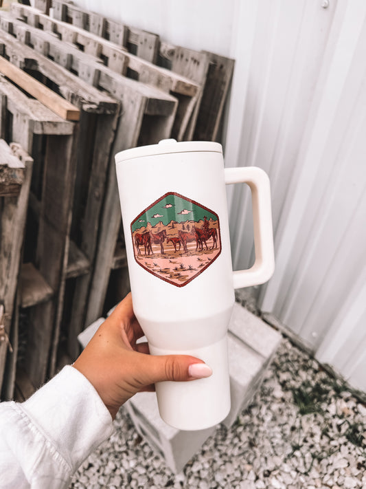 Herd Tumbler in Cream
