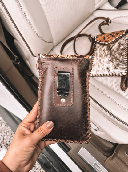 Cowhide & Leather Phone Purse