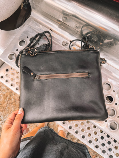 Ridge Cowhide Crossbody