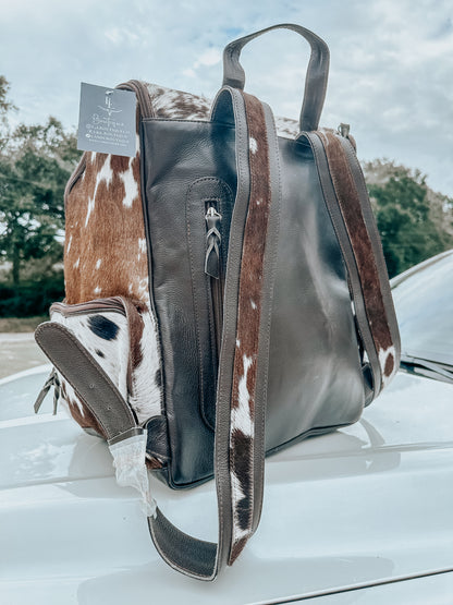 Load it Up Cowhide Backpack in Chocolate