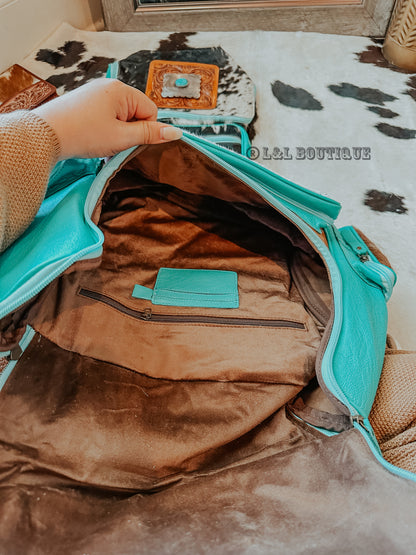 Turquoise is Back Buckle Backpack * Black Friday