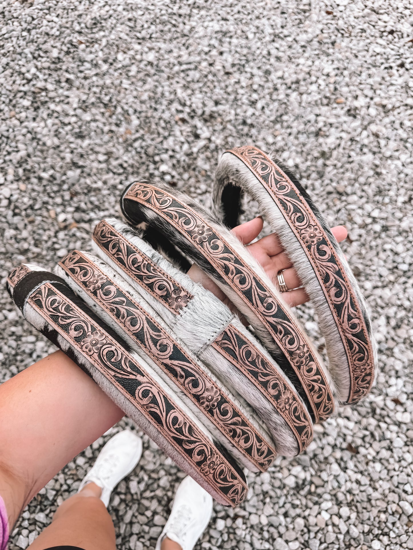 Cowhide & Leather Steering Wheel Cover 15 inch