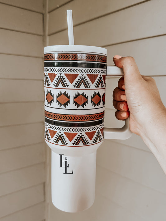 Monterey Aztec Grey Tumbler PREORDER