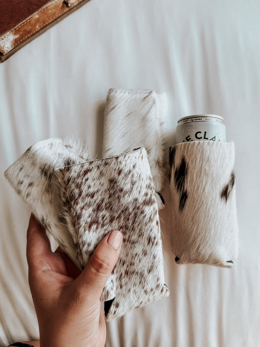 Cowhide Slim Koozie