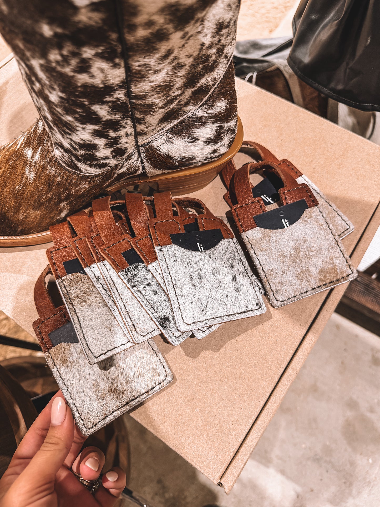 Cowhide Boot Wallet