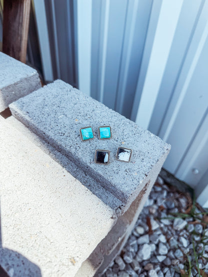 Squared Stud Earrings