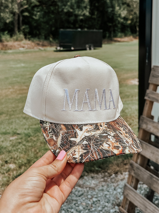 Mama Trucker Hat in Camo