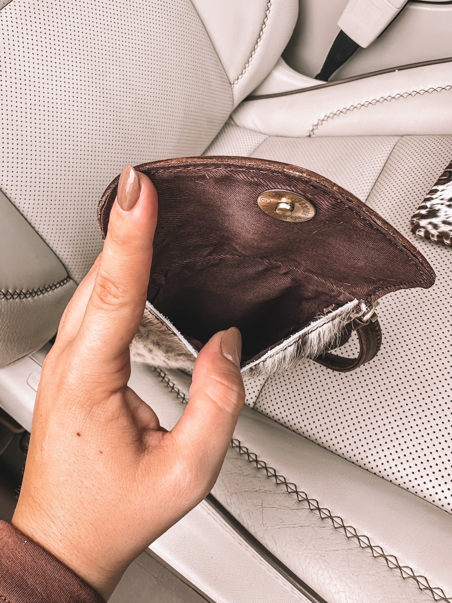 Cowhide & Leather Phone Purse