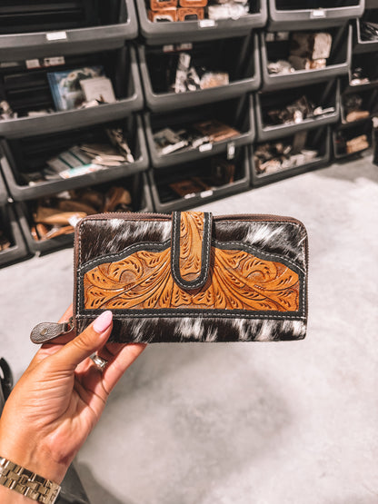 Cowhide & Leather Wallet