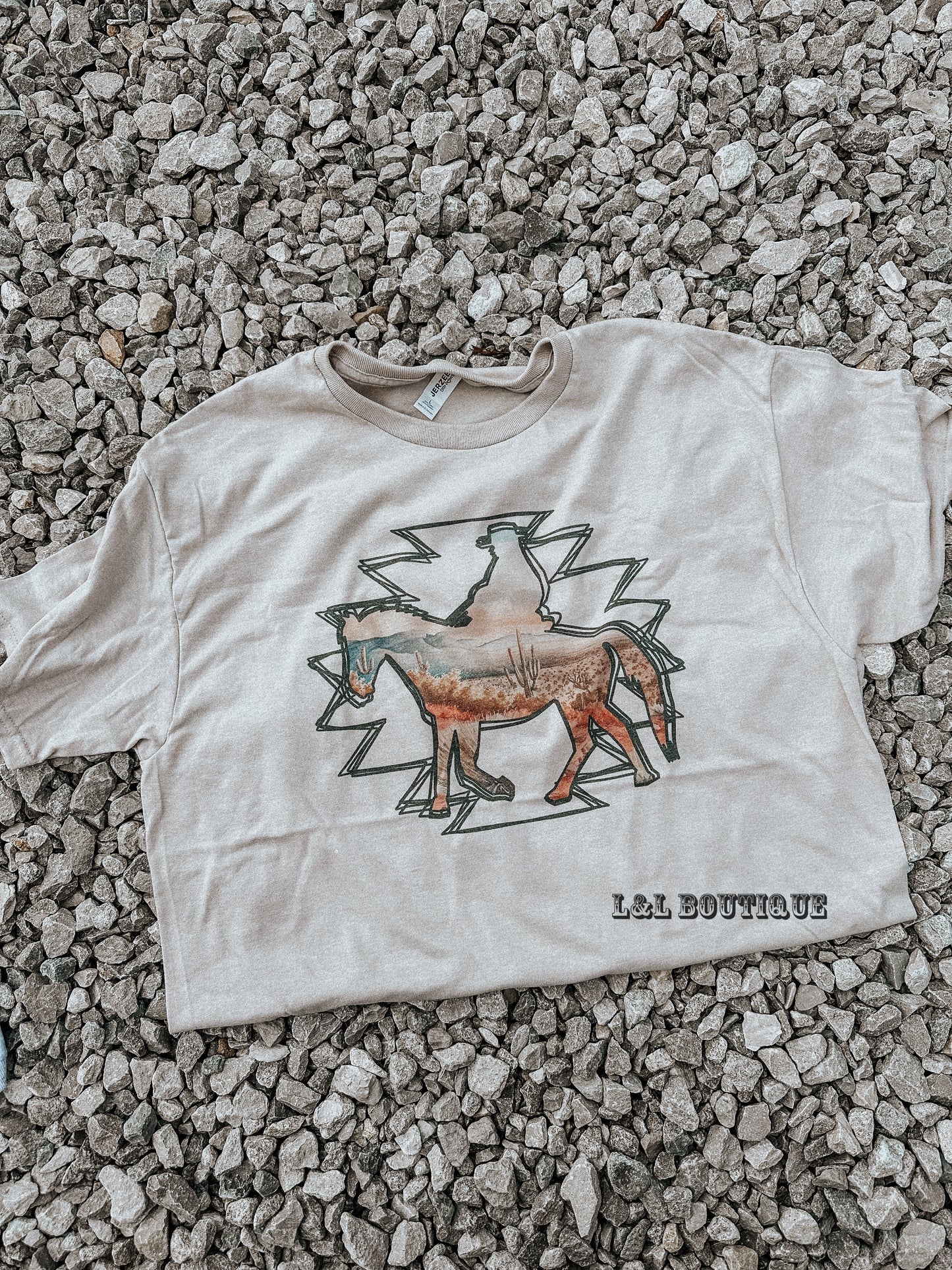 Sunset Horse Aztec Tshirt