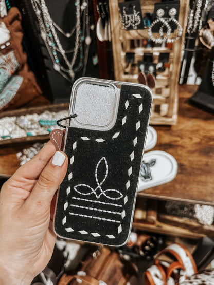 Velvet Boot Stitched Phone Case