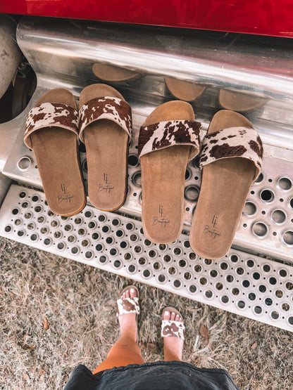 Cowhide Slides x L&L