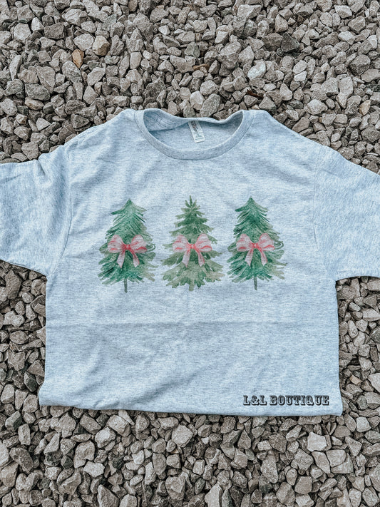 Pink Christmas Tree Tshirt