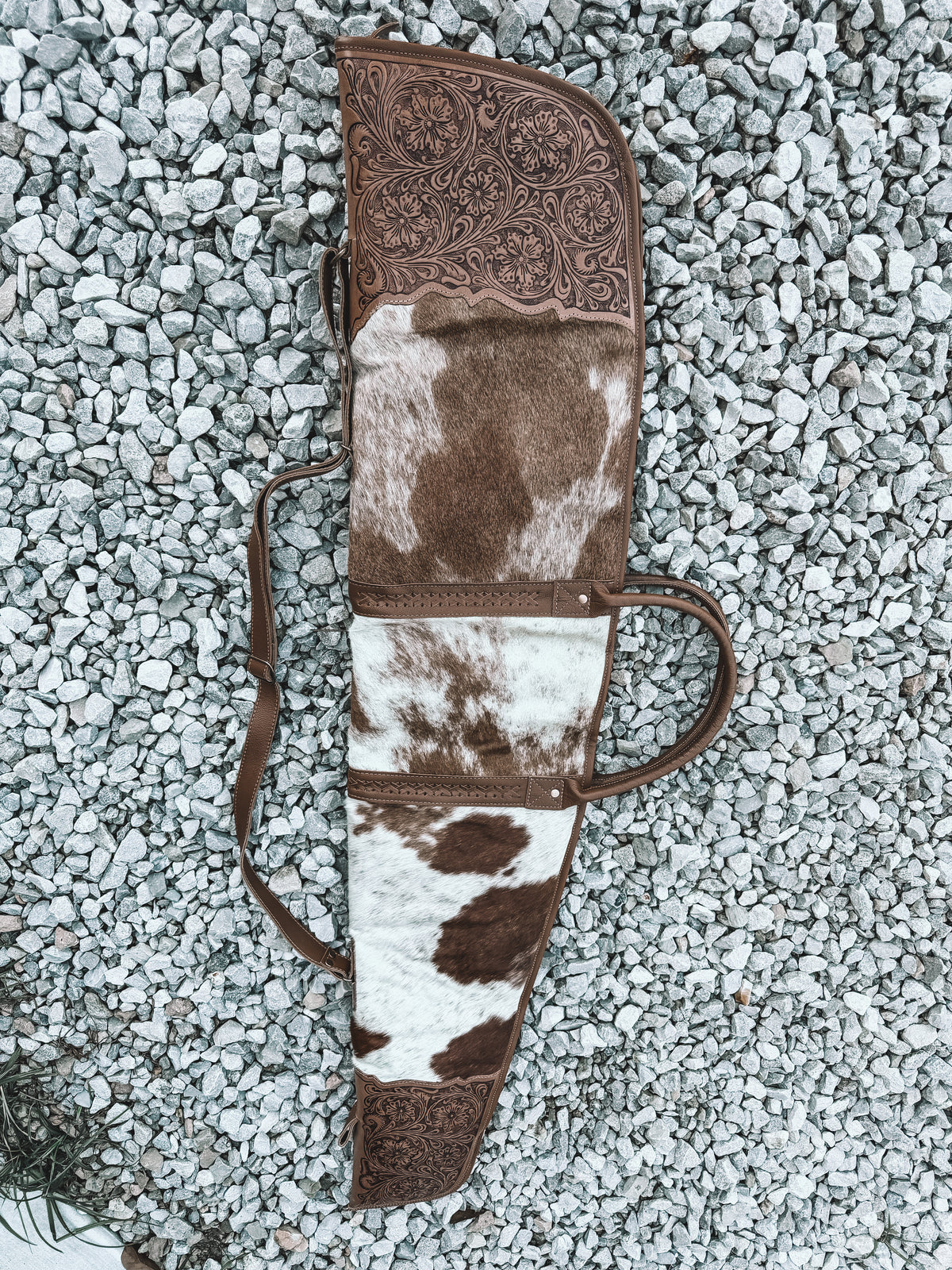 Redstone Cowhide & Tooled Leather Shotgun Sleeve