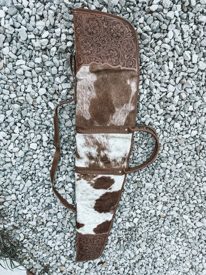 Redstone Cowhide & Tooled Leather Shotgun Sleeve