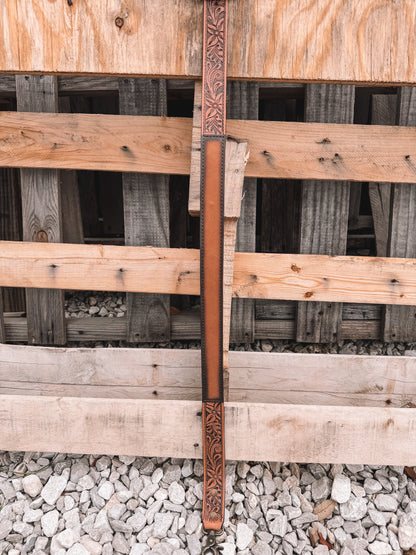 Bare Tooled Leather Crossbody Strap