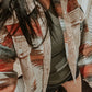 Oversized Corduroy Aztec Shacket (Pre-order)