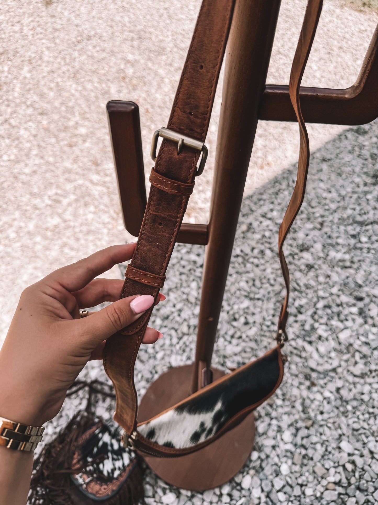 Wildwood Cowhide & Leather Bum Bag