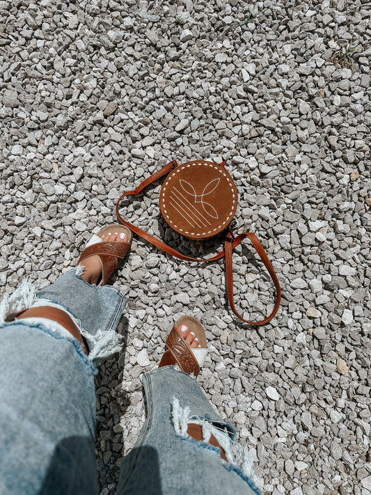 Boot Stitch Leather Canteen Crossbody