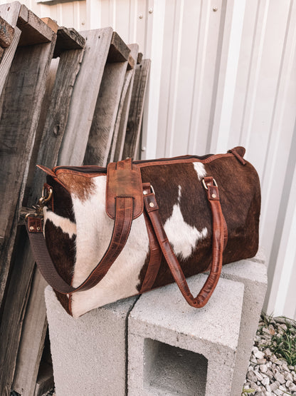 Lubbock Cowhide Duffle Bag