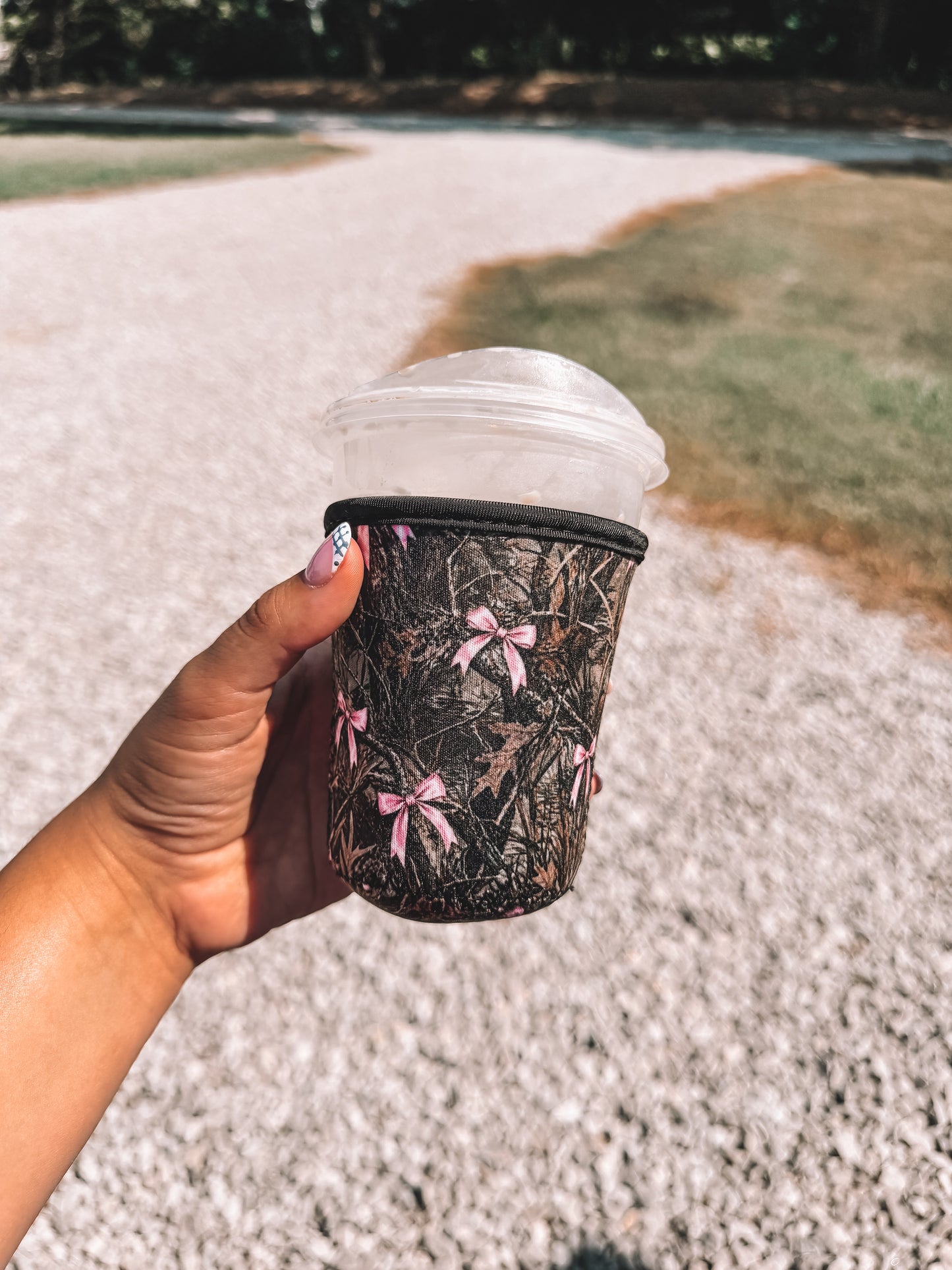Coquette Mossy Camo Latte Koozie