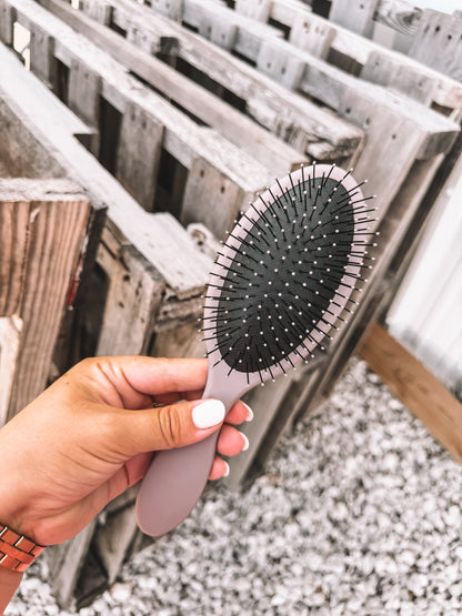 Bethany Tooled Leather Hair Brush