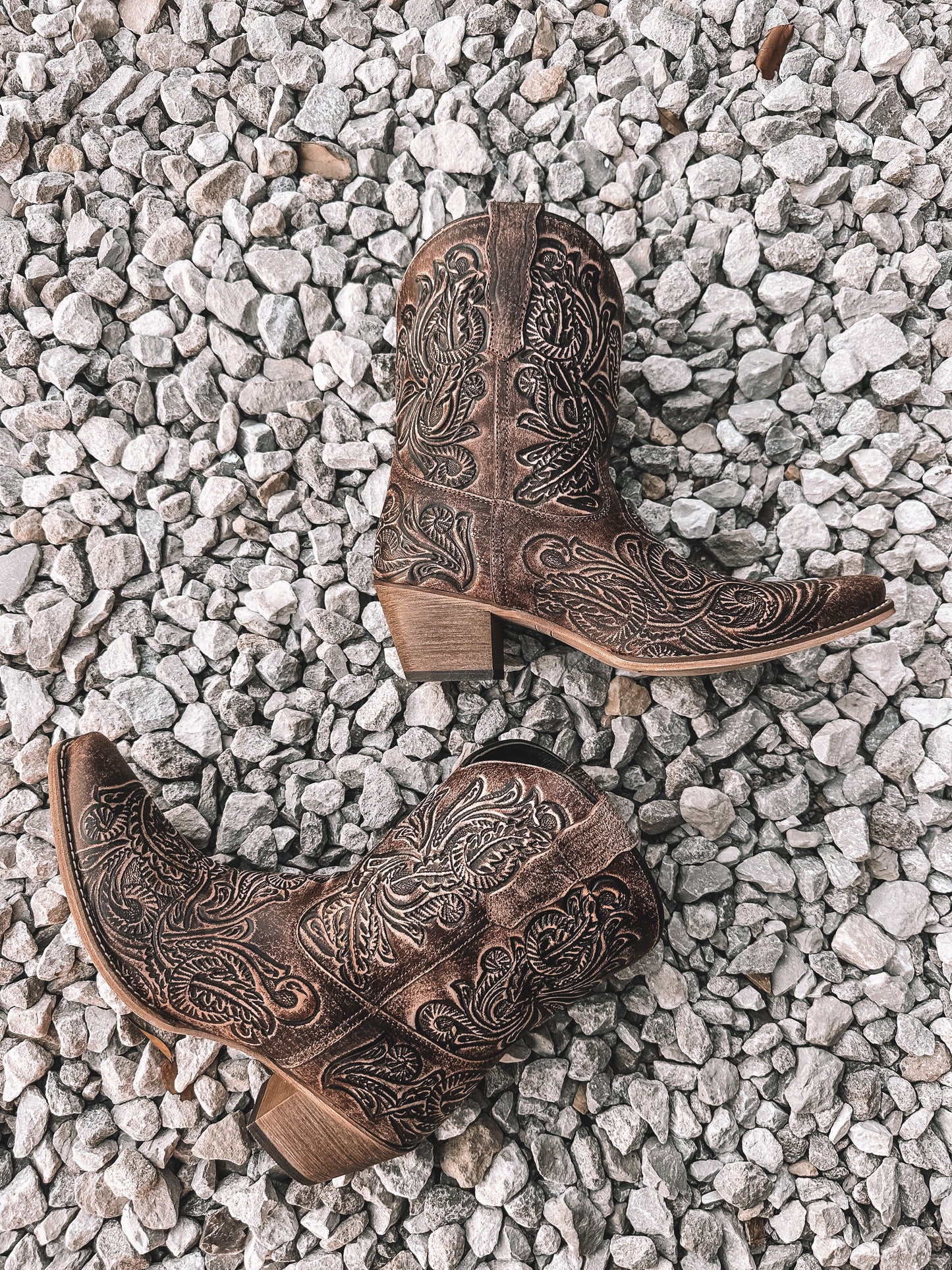 Paisley Leather Boots