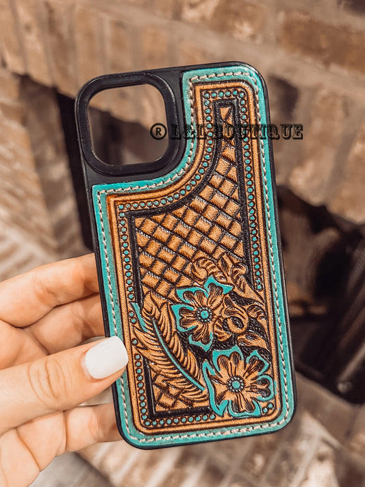Falcon Trail Leather Phone Case (iPhone 14)