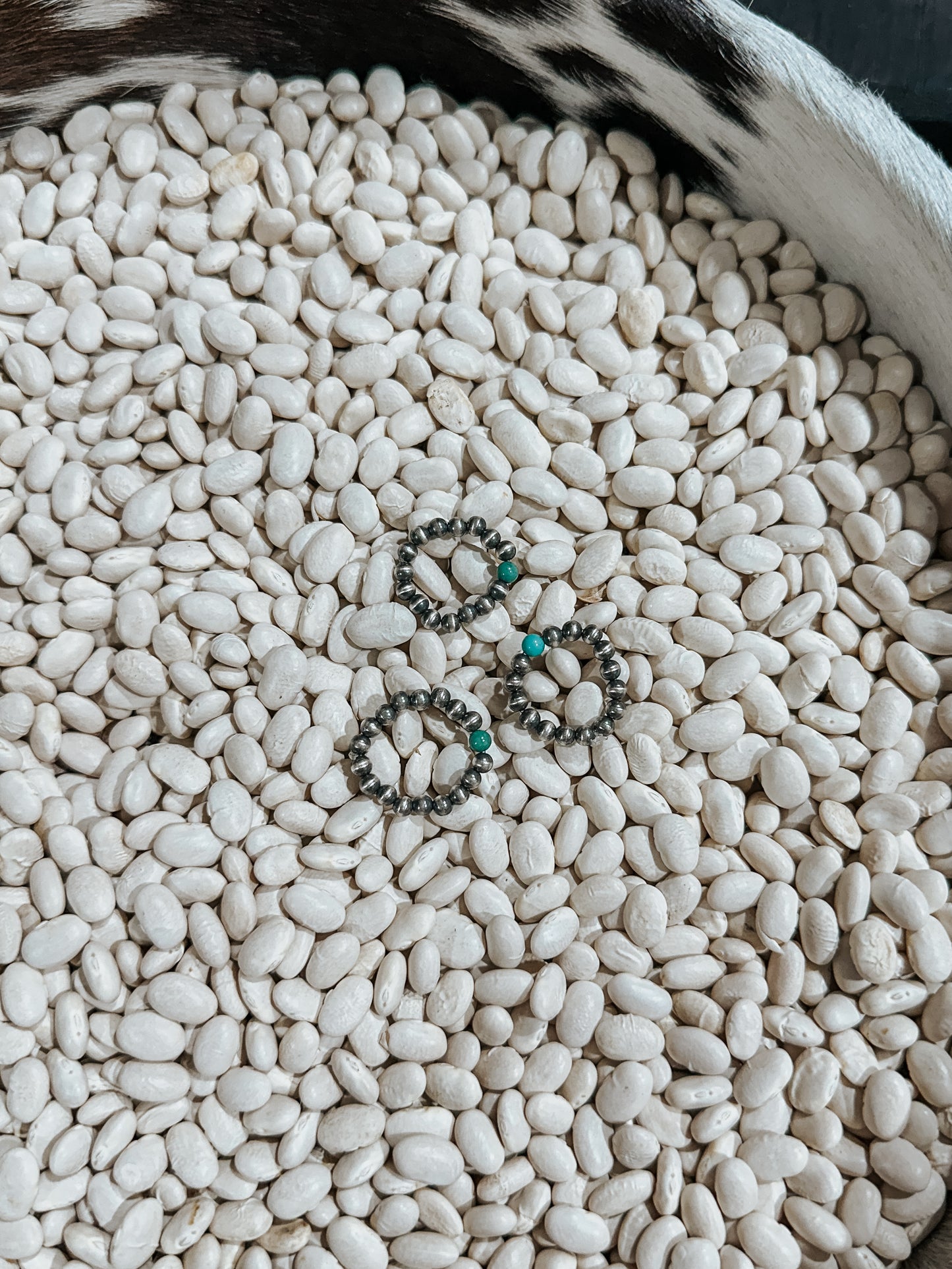 Sterling Silver Turquoise Beaded Ring