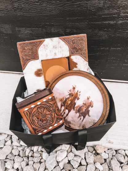Cowhide & Leather Home Decor Bundle