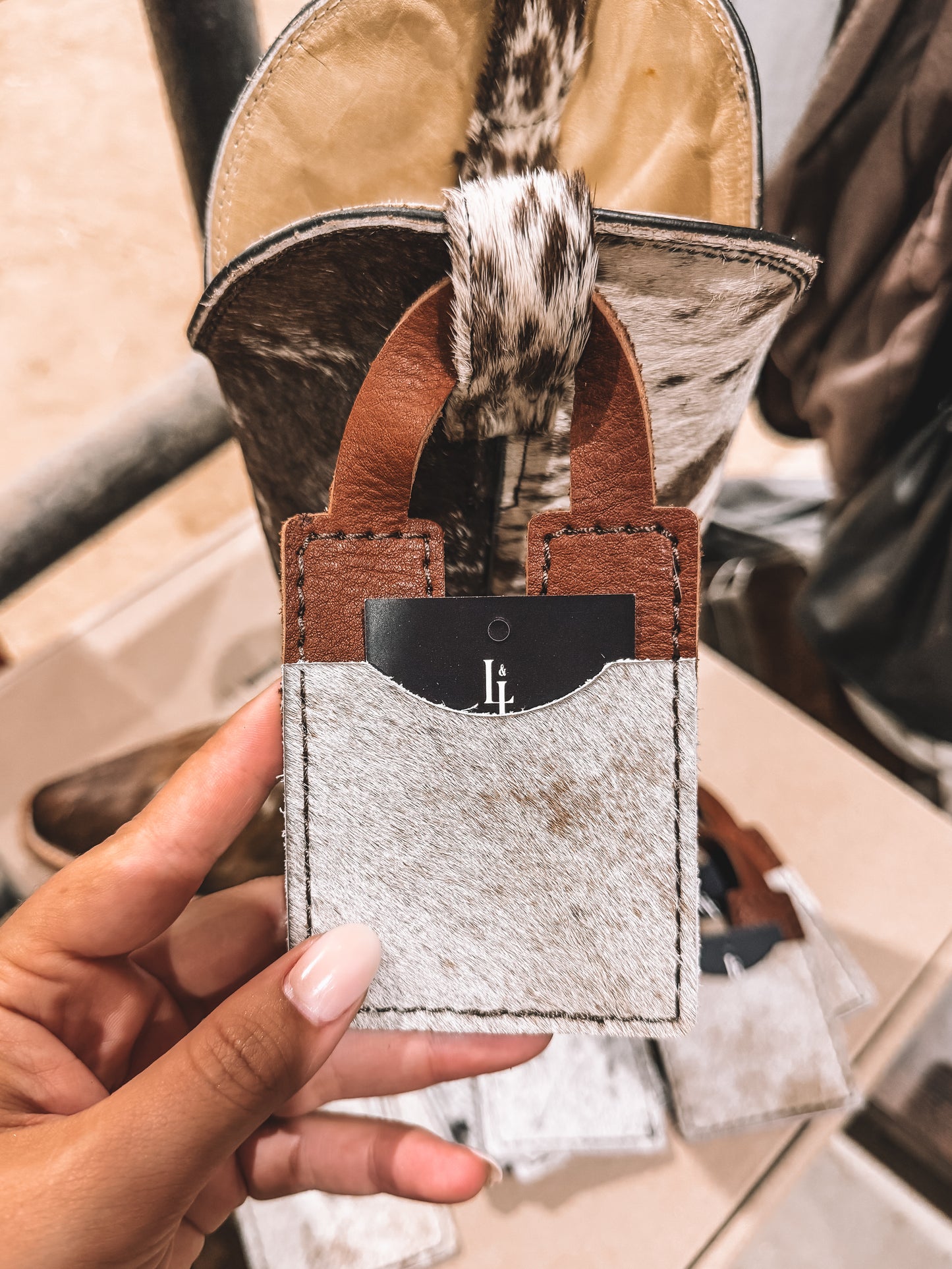 Cowhide Boot Wallet