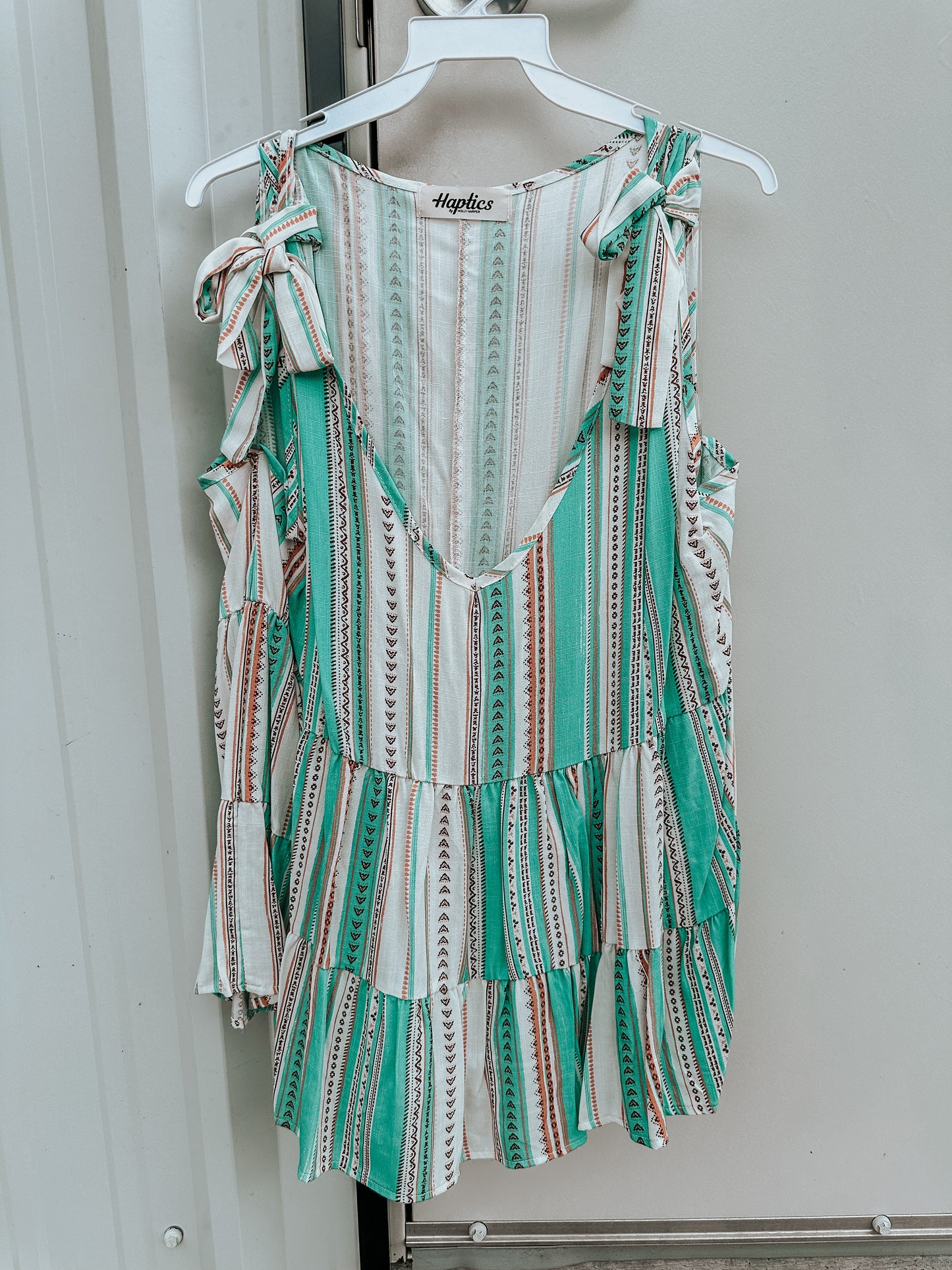 Striped Flowy Tank Top