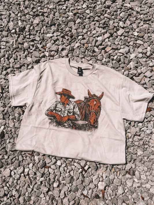 Cowboy & His Horse Tee
