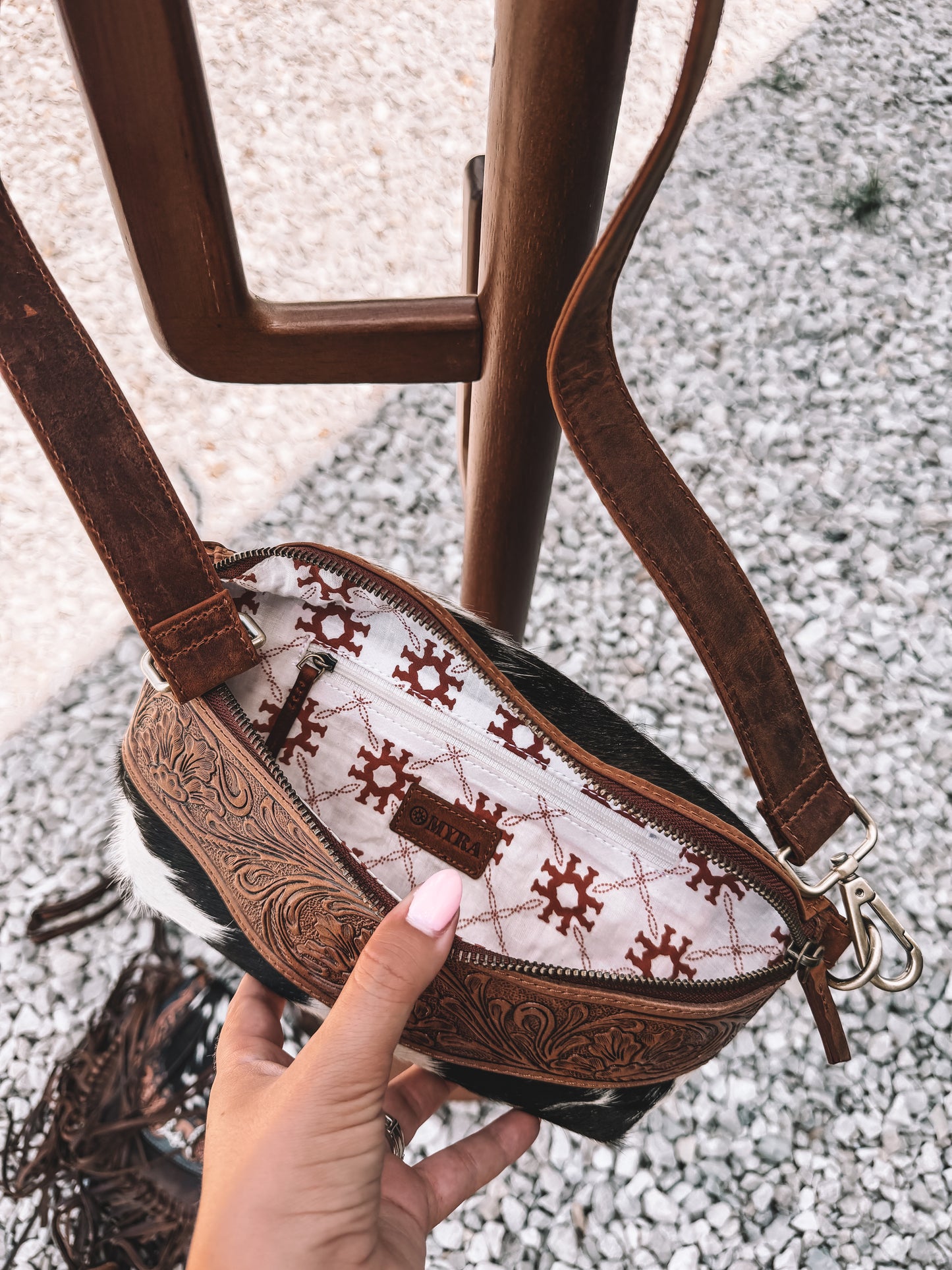Wildwood Cowhide & Leather Bum Bag