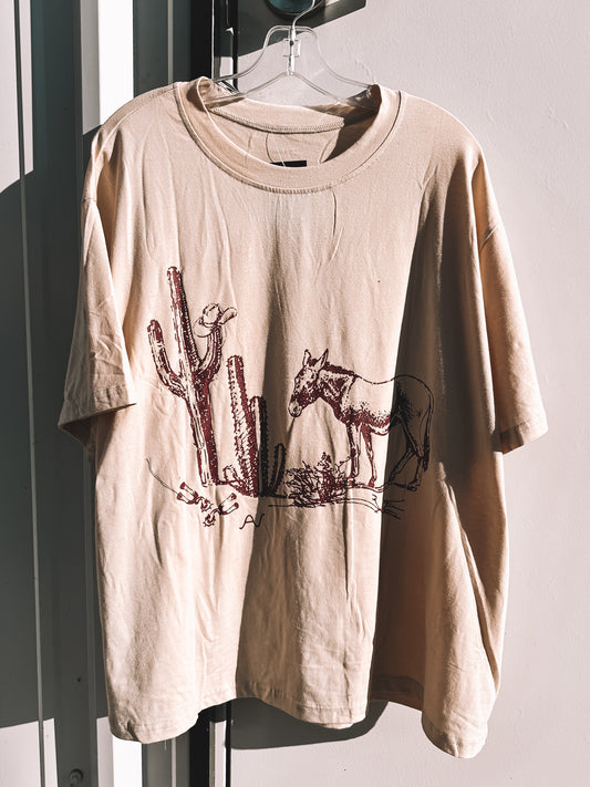 Western Neutral Tee - Plus Size