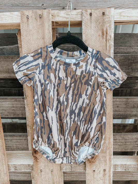 Bottomland Camo Onesie