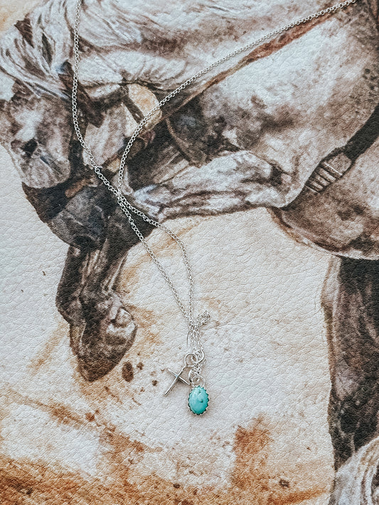Genuine Turquoise Faith Necklace