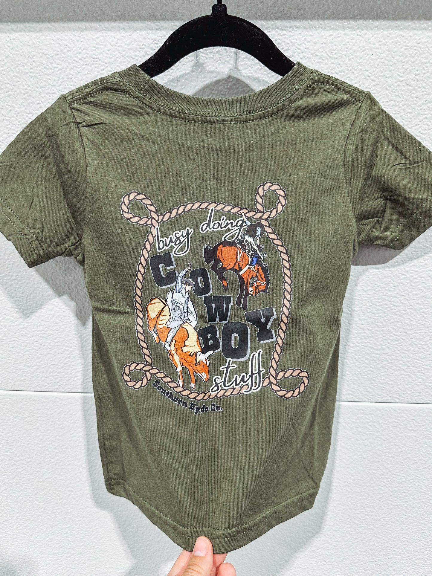 Busy Doing Cowboy Stuff Youth Tee